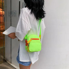 Women's Casual Small Square Bag with Wide Shoulder Strap
