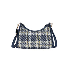 Soft Leather Plaid Armpit Women's Bag Crossbody Handbag