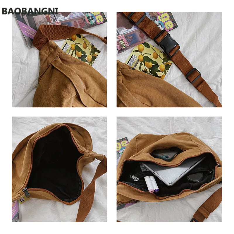 Casual Solid Fanny pack Waist Bag Large capacity Unisex Crossbody Chest Bags