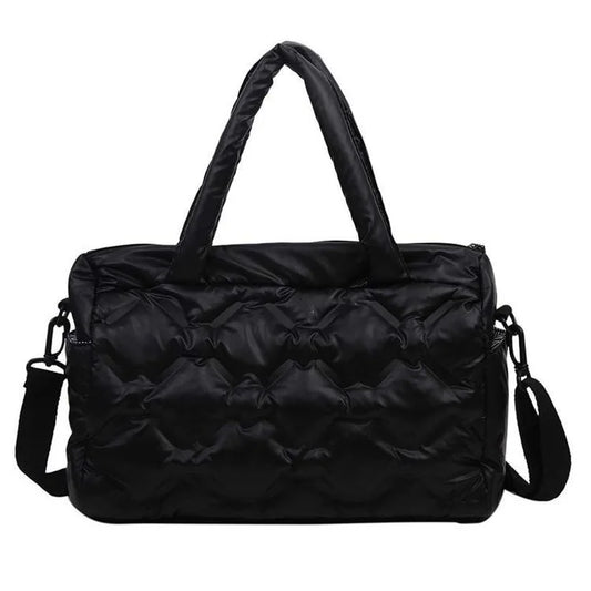 Casual Space Pad Cotton Crossbody Bag Large Capacity Tote