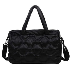 Casual Space Pad Cotton Crossbody Bag Large Capacity Tote