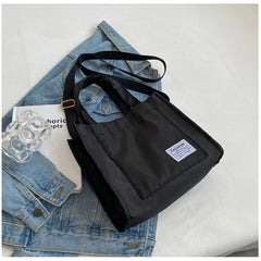 Casual Square Shoulder Bag Waterproof Nylon Totes Small Crossbody