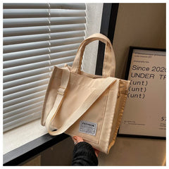 Casual Square Shoulder Bag Waterproof Nylon Totes Small Crossbody