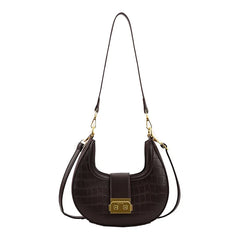 Stone Print Hand Carrying Dumpling Bag - Female Shoulder Bag