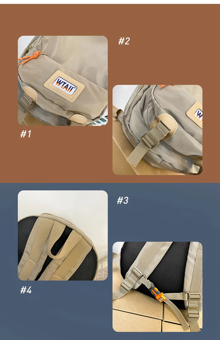 Casual Student Backpack Girl Bag Large Capacity Book Bag for Women