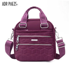 Nylon Shoulder Bag Waterproof Handbag Versatile Zip Crossbody Bolsa Feminina