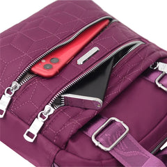 Nylon Shoulder Bag Waterproof Handbag Versatile Zip Crossbody Bolsa Feminina