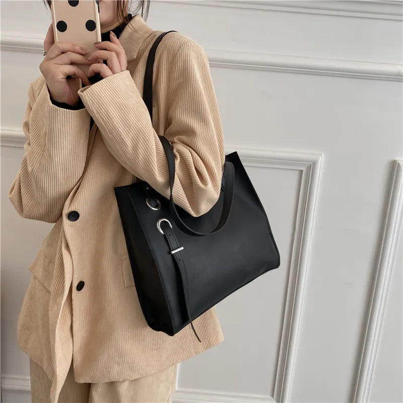 Casual Totes Shoulder Bags Women Solid Vintage Party Ladies Work
