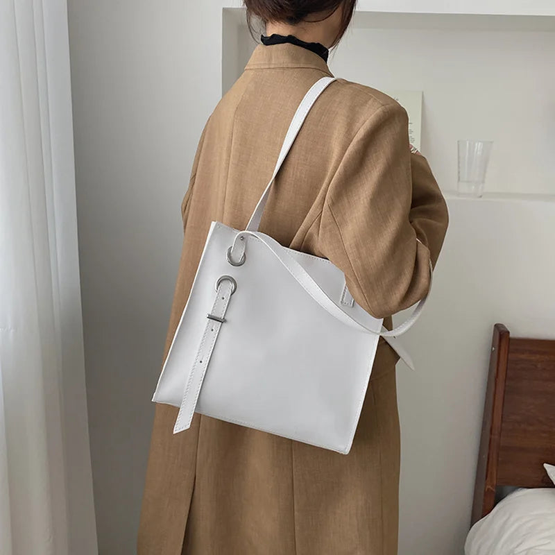 Casual Totes Shoulder Bags Women Solid Vintage Party Ladies Work