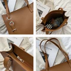 Casual Totes Shoulder Bags Women Solid Vintage Party Ladies Work