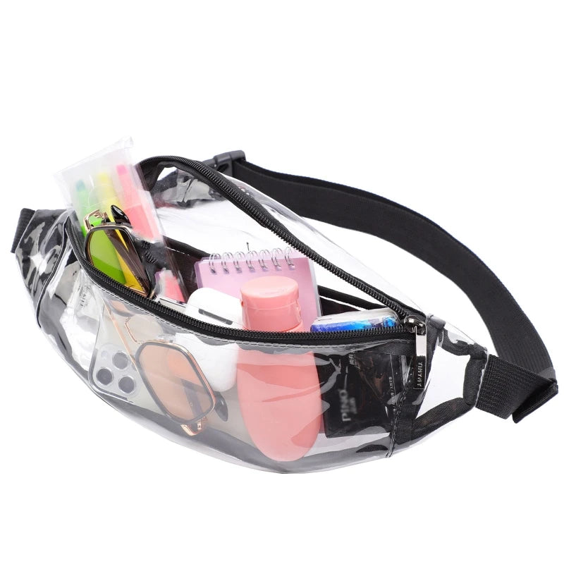 Women's Clear Sling Chest Pouch Waist Pack Crossbody Purse