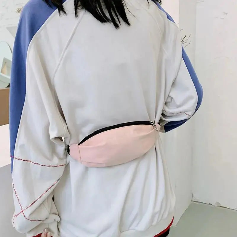 Solid Travel Bag Chest Pack Money Waist Bag