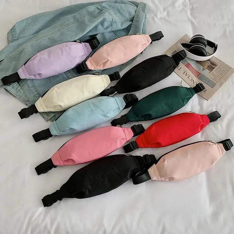 Solid Travel Bag Chest Pack Money Waist Bag