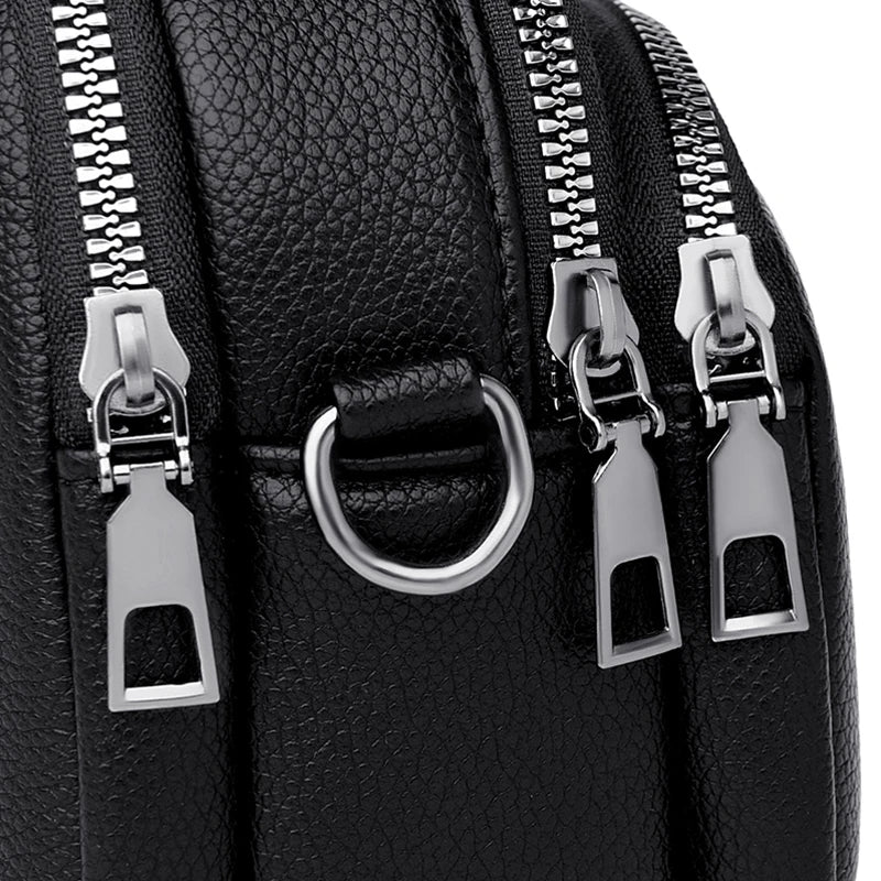 Small Retro Solid Pu Leather Flap Shoulder Bag