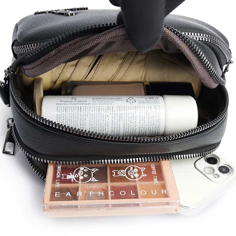 Small Retro Solid Pu Leather Flap Shoulder Bag