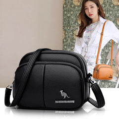 Small Retro Solid Pu Leather Flap Shoulder Bag