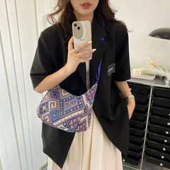 Casual Canvas Crossbody Shoulder Bag Large Tote for Women