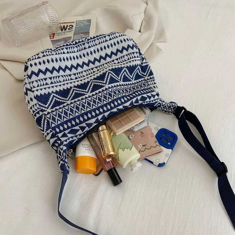 Casual Canvas Crossbody Shoulder Bag Large Tote for Women