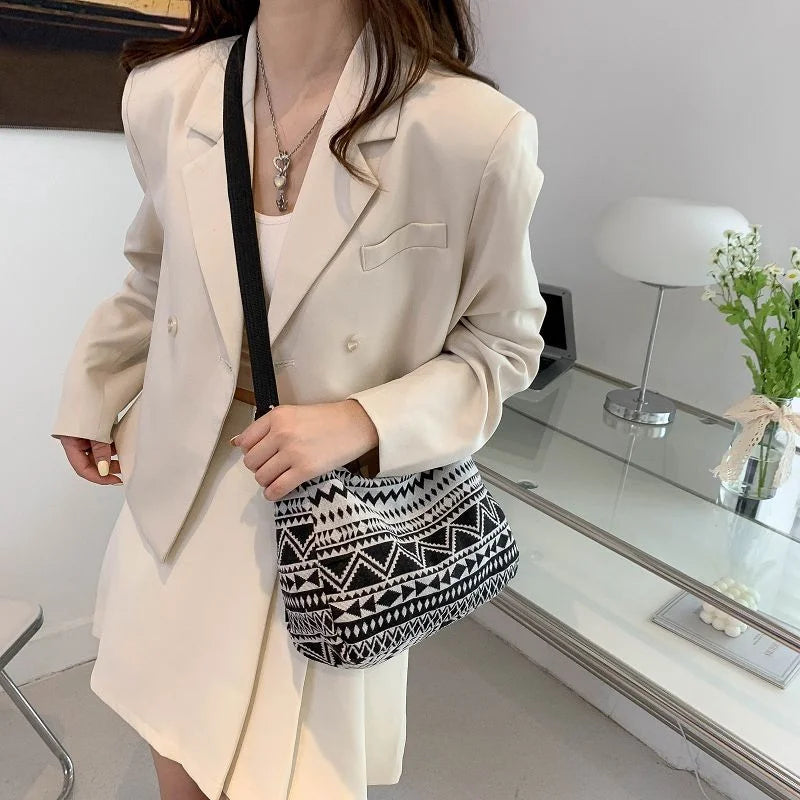 Casual Canvas Crossbody Shoulder Bag Large Tote for Women