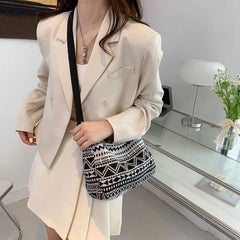 Casual Canvas Crossbody Shoulder Bag Large Tote for Women