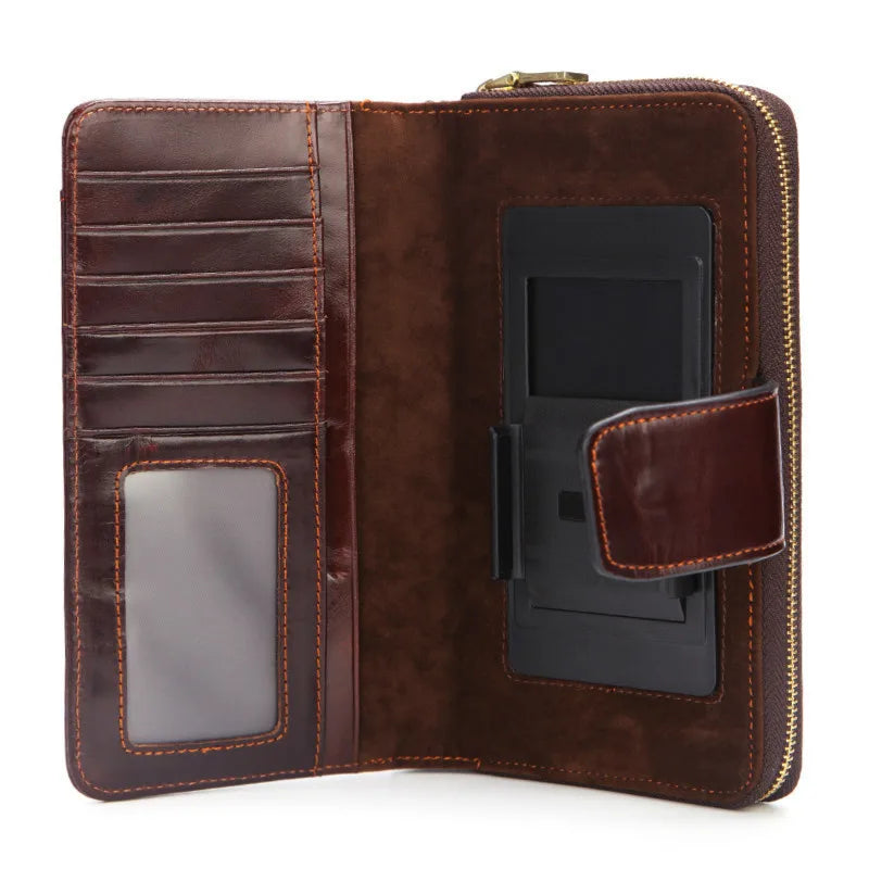 Vintage Mens Shoulder Bag Leather Handbag For Men