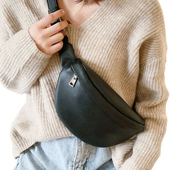 Casual Waist Bag Women Chest Bag Shoulder Bags Female PU Leather Belt Bags