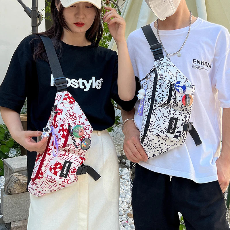 Nylon Fanny Pack Women's Waist Bag Cartoon Belt Handy Packs Banana Chest Bag