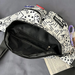 Nylon Fanny Pack Women's Waist Bag Cartoon Belt Handy Packs Banana Chest Bag