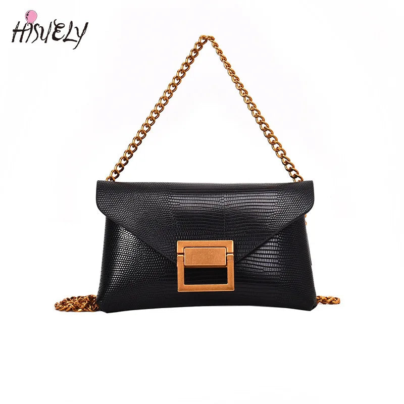 Women's Lizard Leather Waist Bag Phone Pouch Chest Pack Crossbody