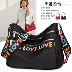 Waterproof Nylon Crossbody Bag Shoulder Messenger Bag