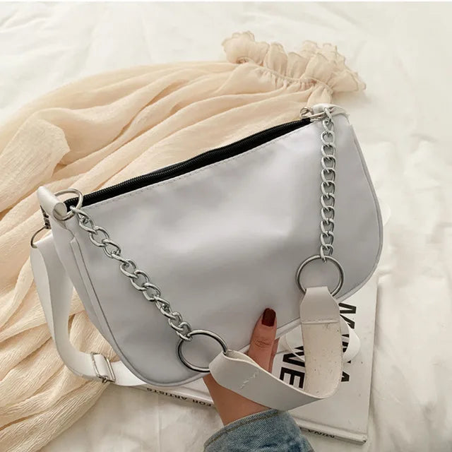Waterproof Nylon Shoulder Bag for Women - Large Capacity Handbag