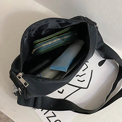 Waterproof Nylon Shoulder Bag for Women - Large Capacity Handbag