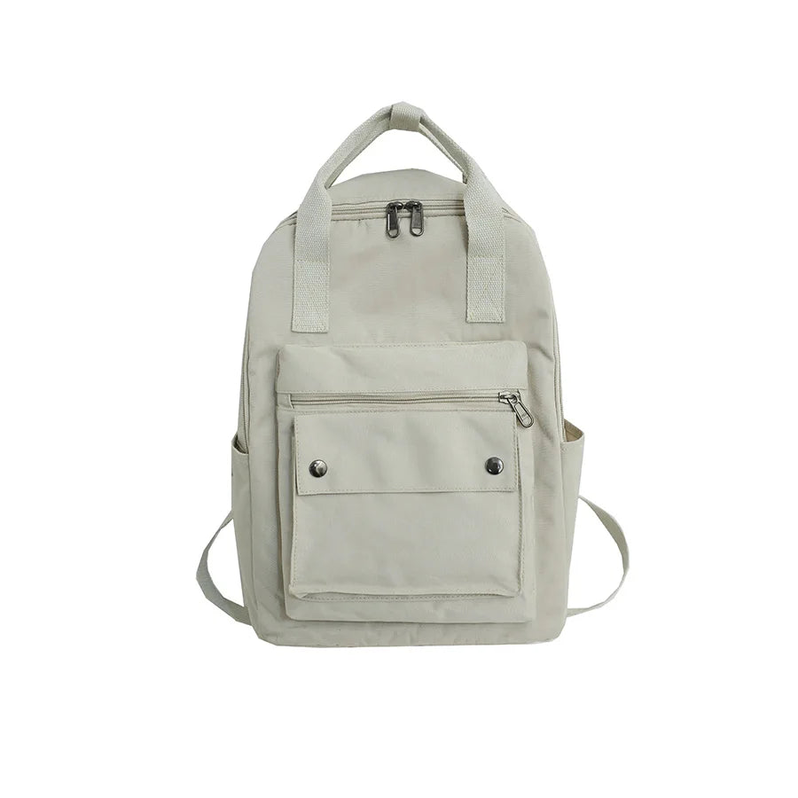 Waterproof Nylon Women Backpack Teenage Girl College Schoolbag Tote Bookbag