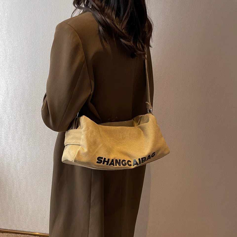 Casual Canvas Crossbody & Shoulder Bag Eco Purse for College Girls