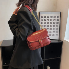 Women PU Leather Chain Shoulder Messenger Bag Small Handbag