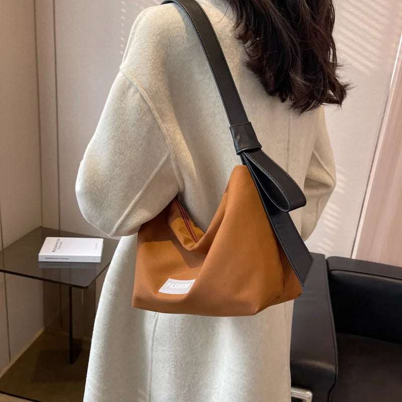 Casual Canvas Women Shoulder Bag Lightweight Under Arm Bag