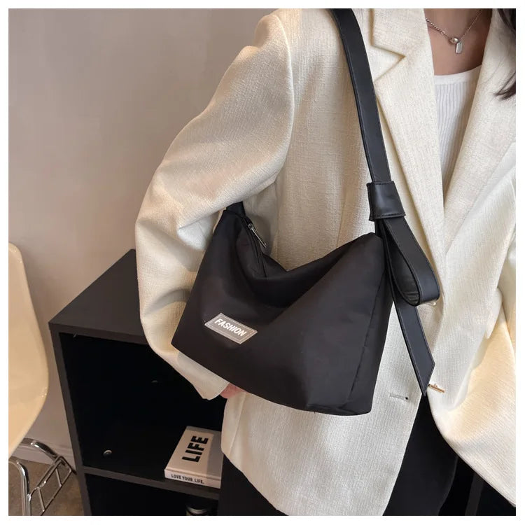 Casual Canvas Women Shoulder Bag Lightweight Under Arm Bag