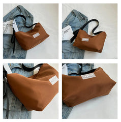 Casual Canvas Women Shoulder Bag Lightweight Under Arm Bag