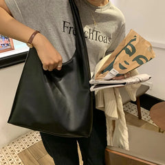 Casual Women Shoulder Bag PU Leather Tote Handbag
