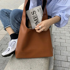 Casual Women Shoulder Bag PU Leather Tote Handbag