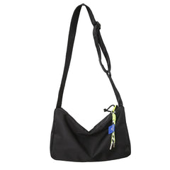 Casual Nylon Crossbody Bag Wide Strap High Capacity Female Purse Messenger Bag