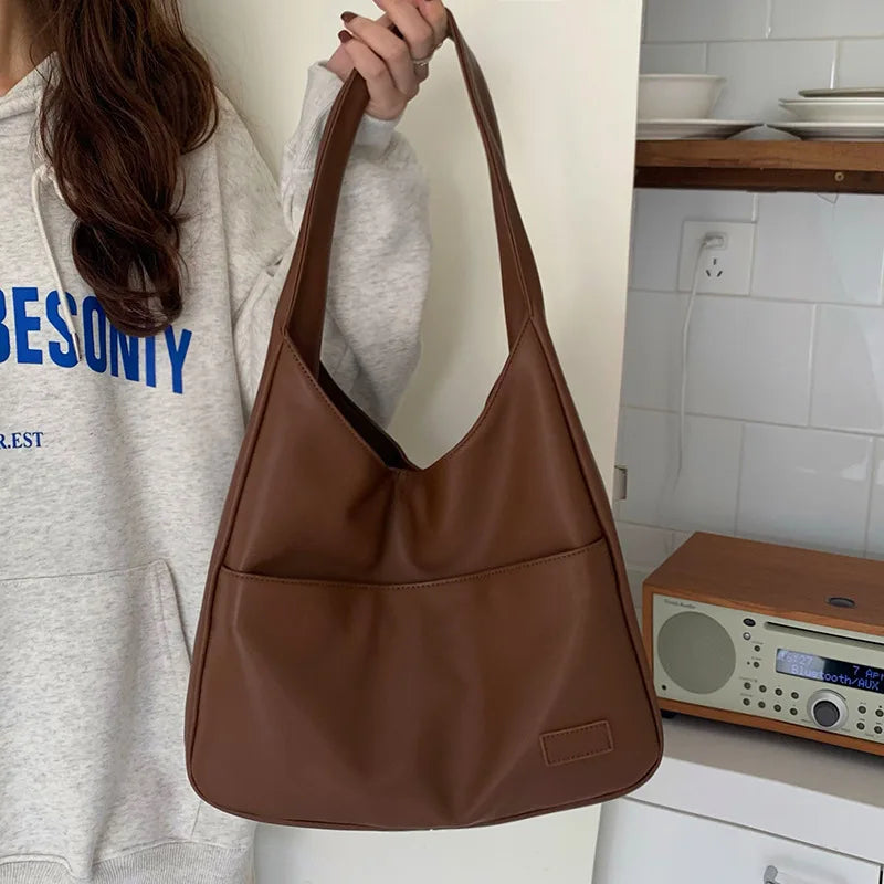 Casual Women Shoulder Bags Large capacity Winter ladies big Handbags