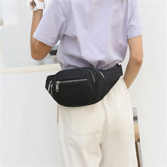 Casual Women Waist Bag Chest Bag Multi-Function Crossbody Pouch Nylon Travel
