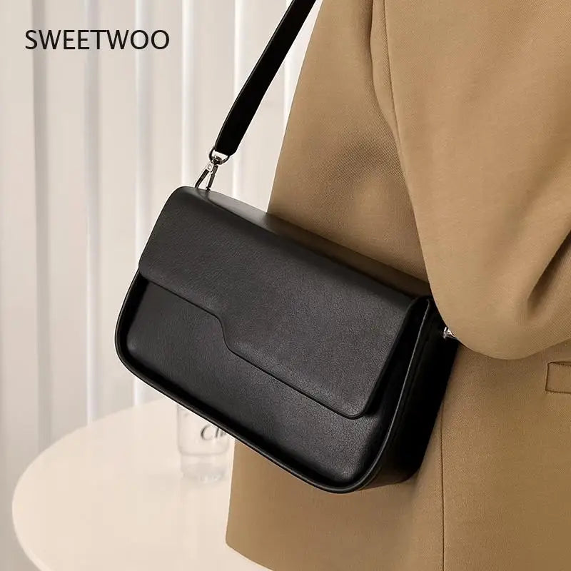 Casual Crossbody Bag Square Vintage Underarm Bag