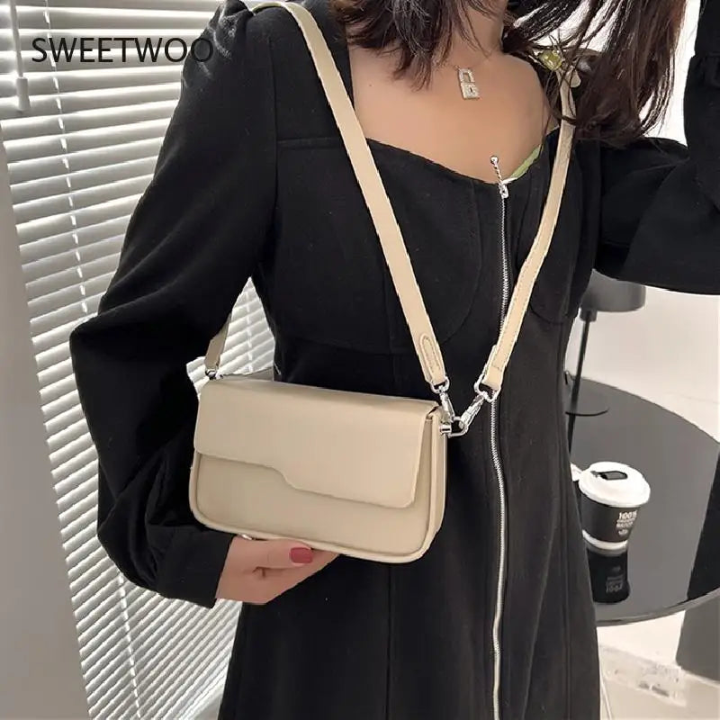 Casual Crossbody Bag Square Vintage Underarm Bag