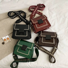 Casual Women's Shoulder Bag Wide Strap Messenger Bag