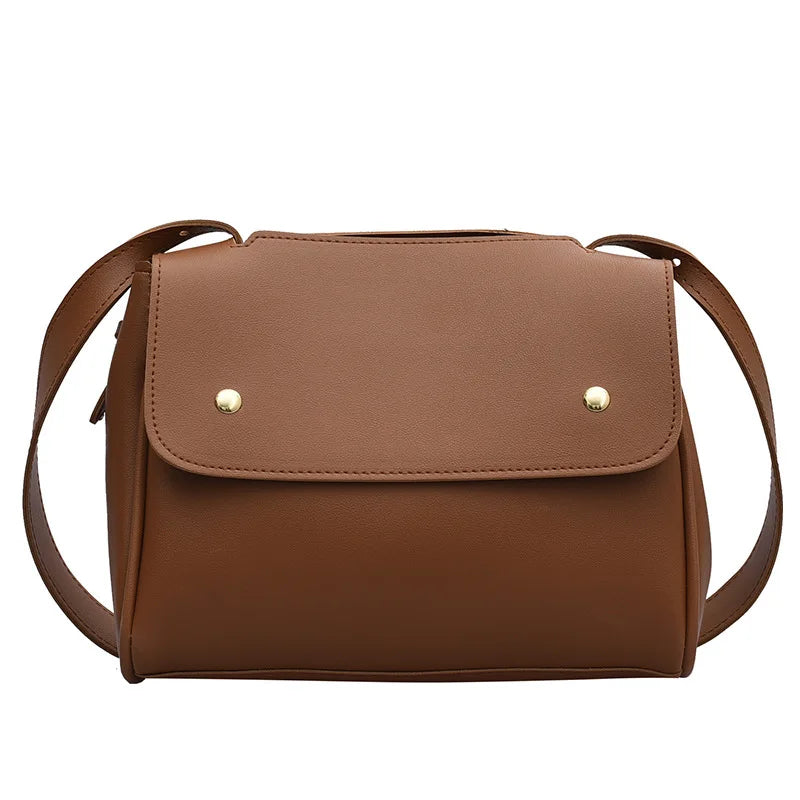Soft Crossbody Single Strap Shoulder Bag Women Zipper Messenger Bag