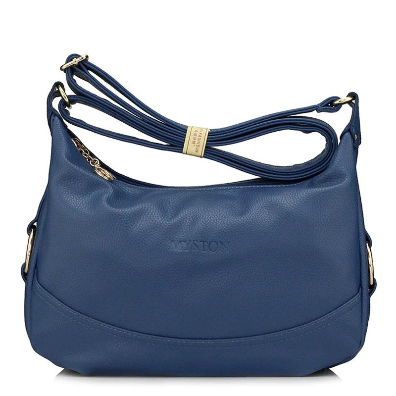 Women's Leather Shoulder Bag Crossbody Satchel Top-Handle Messenger Bag