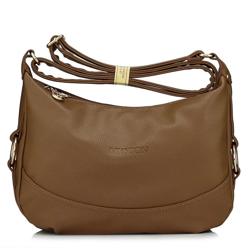 Women's Leather Shoulder Bag Crossbody Satchel Top-Handle Messenger Bag