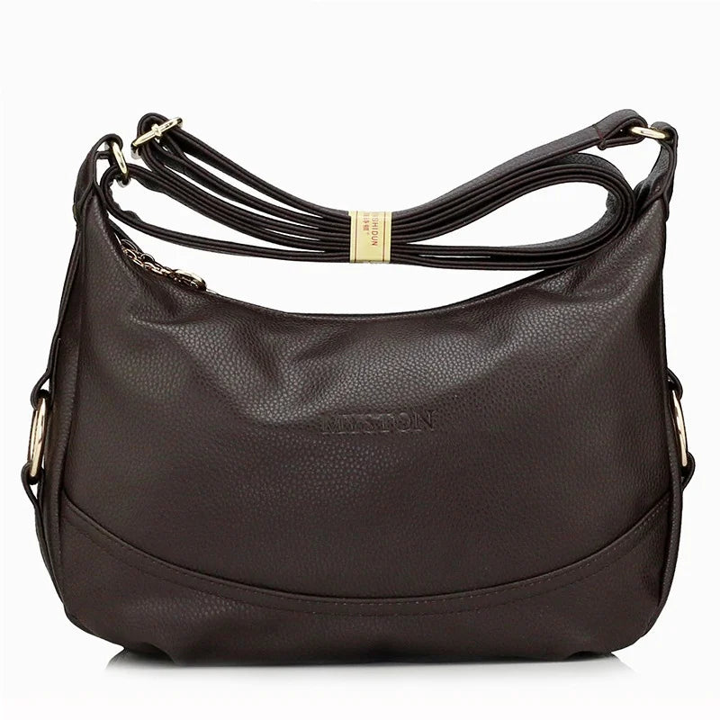 Women's Leather Shoulder Bag Crossbody Satchel Top-Handle Messenger Bag